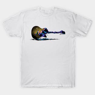 Mountains Guitar Gifts Guitarist Musician Concert Guitar T-Shirt